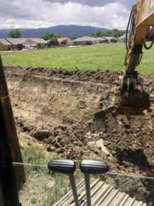 Stromwater drainage ditch in Canon City Colorado